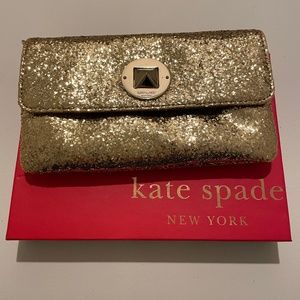 Kate Spade New York Gold Glitter Bag